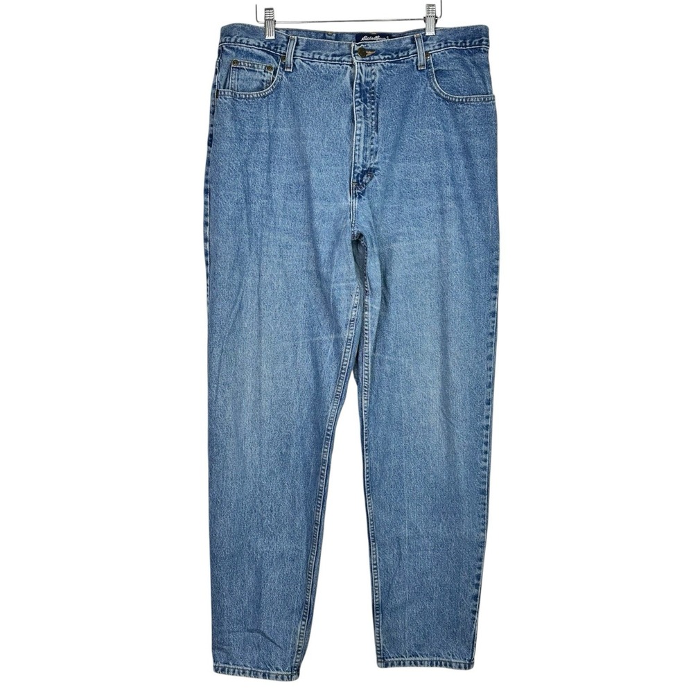 Vintage 90s Y2K Eddie Bauer Jeans Women's 20 Long High Rise Cotton Tapered Leg